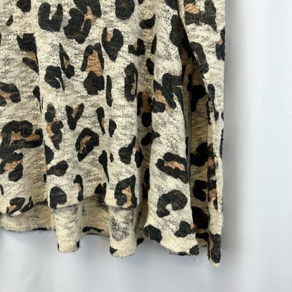 Phil Love Womens Pullover Casual Top Multicolor Leopard Print Long Sleeve Small - Picture 6 of 10